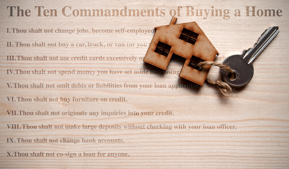 Blog post image for The Ten Commandments of Buying a Home